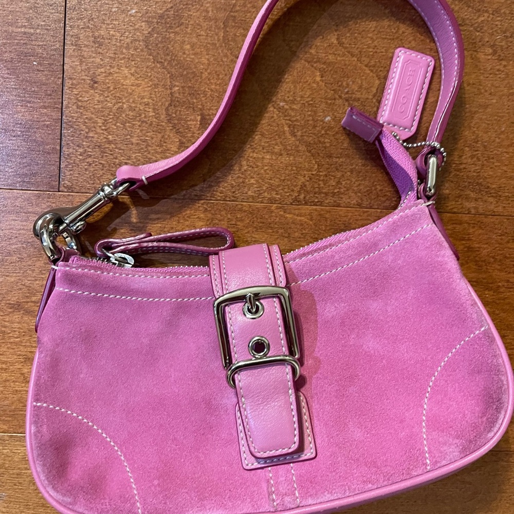 Coach Soho Suede Mini Shoulder Bag style #7558